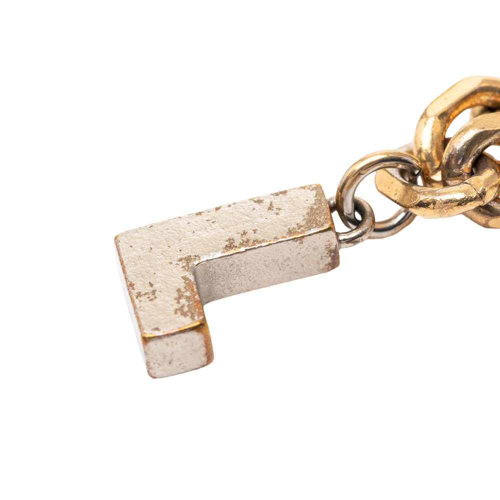 Pre-Loved Louis Vuitton Gold Plated Brass and Strass Love Letters Charm Bracelet - Picture 6 of 9